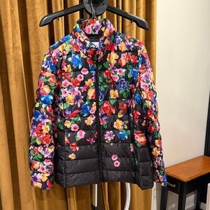 Isaac Mizrahi Floral Puffer Jacket - Multicolor medium